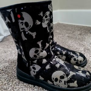 Womens UGG skull print boots
